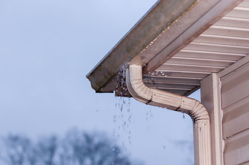 Gutter System with Downspouts