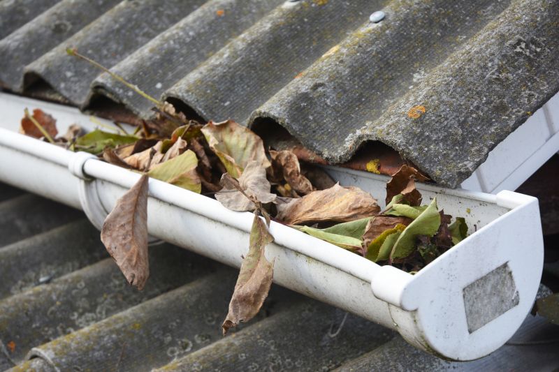 Clogged Gutters Before Cleaning